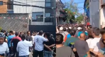 Situasi Memanas, Massa Geruduk Rumah Ahmad Sahroni di Tanjung Priok